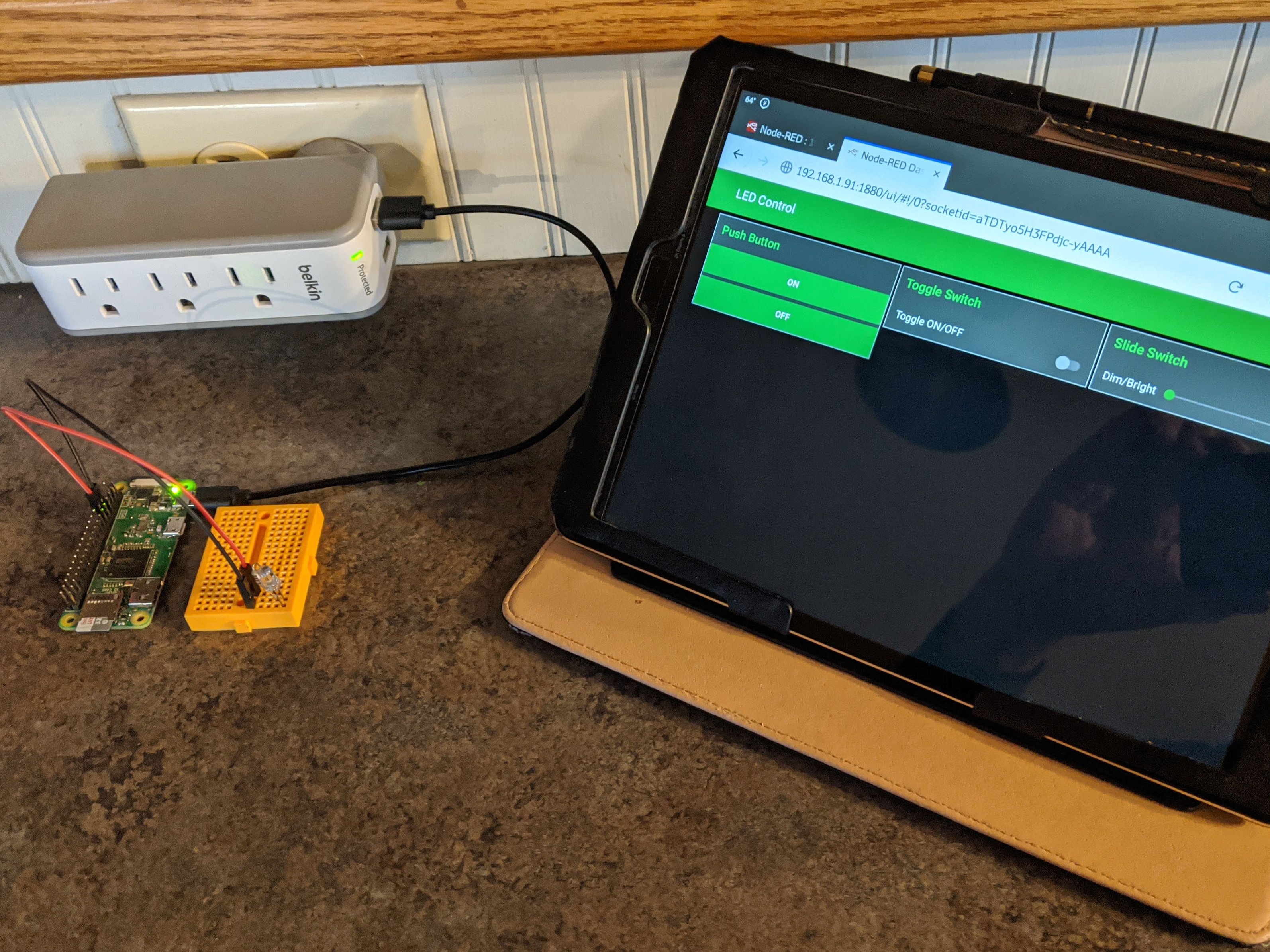 Remotely Control Gpio Pins On The Rpizw Using Only Node Red Hackster Io - High Resolution Gradient Backgrounds for Desktop