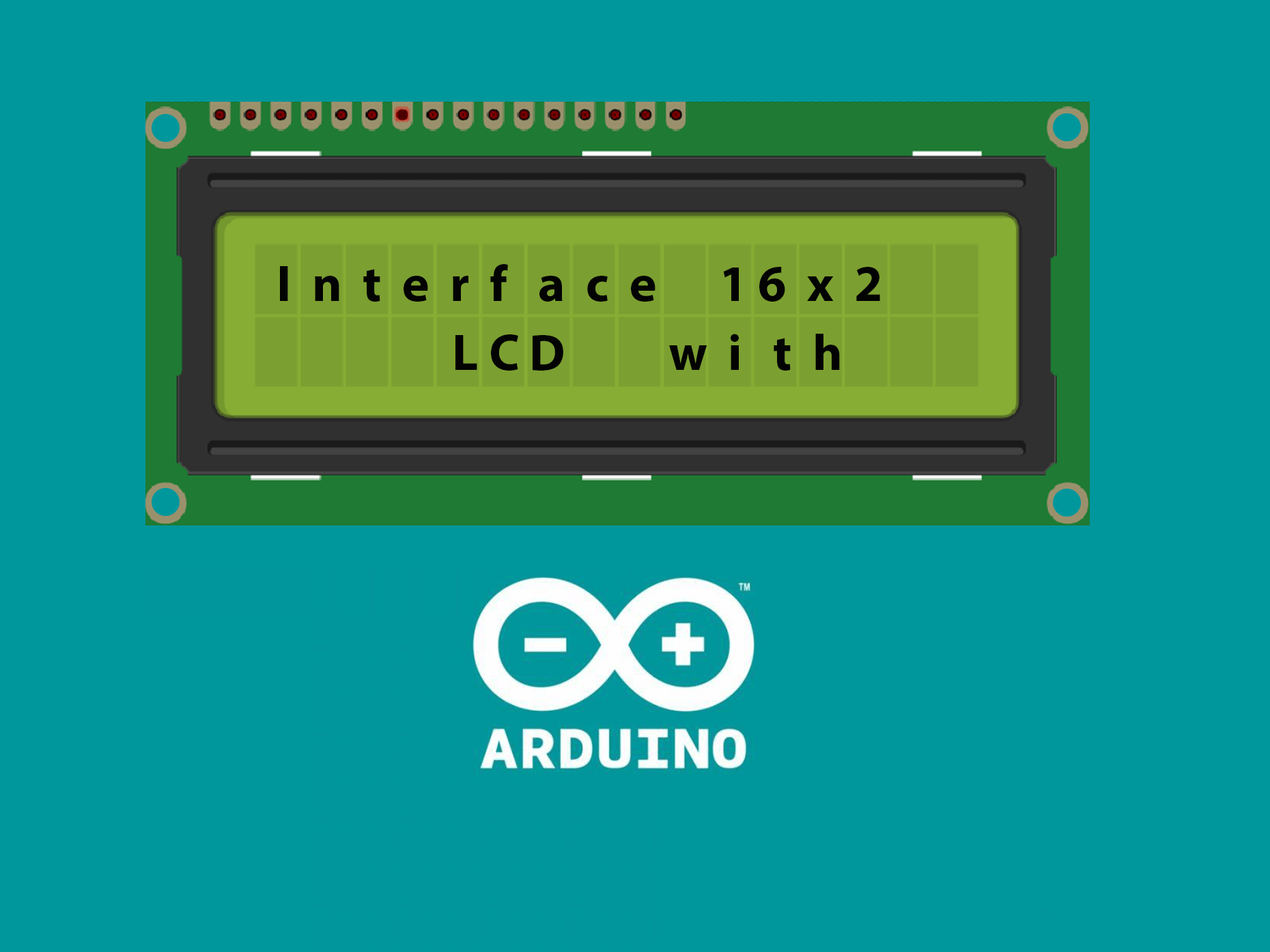 How To Interface 16x2 Lcd With Arduino Hackster Io - Premium Gradient Illustration Gallery - HD