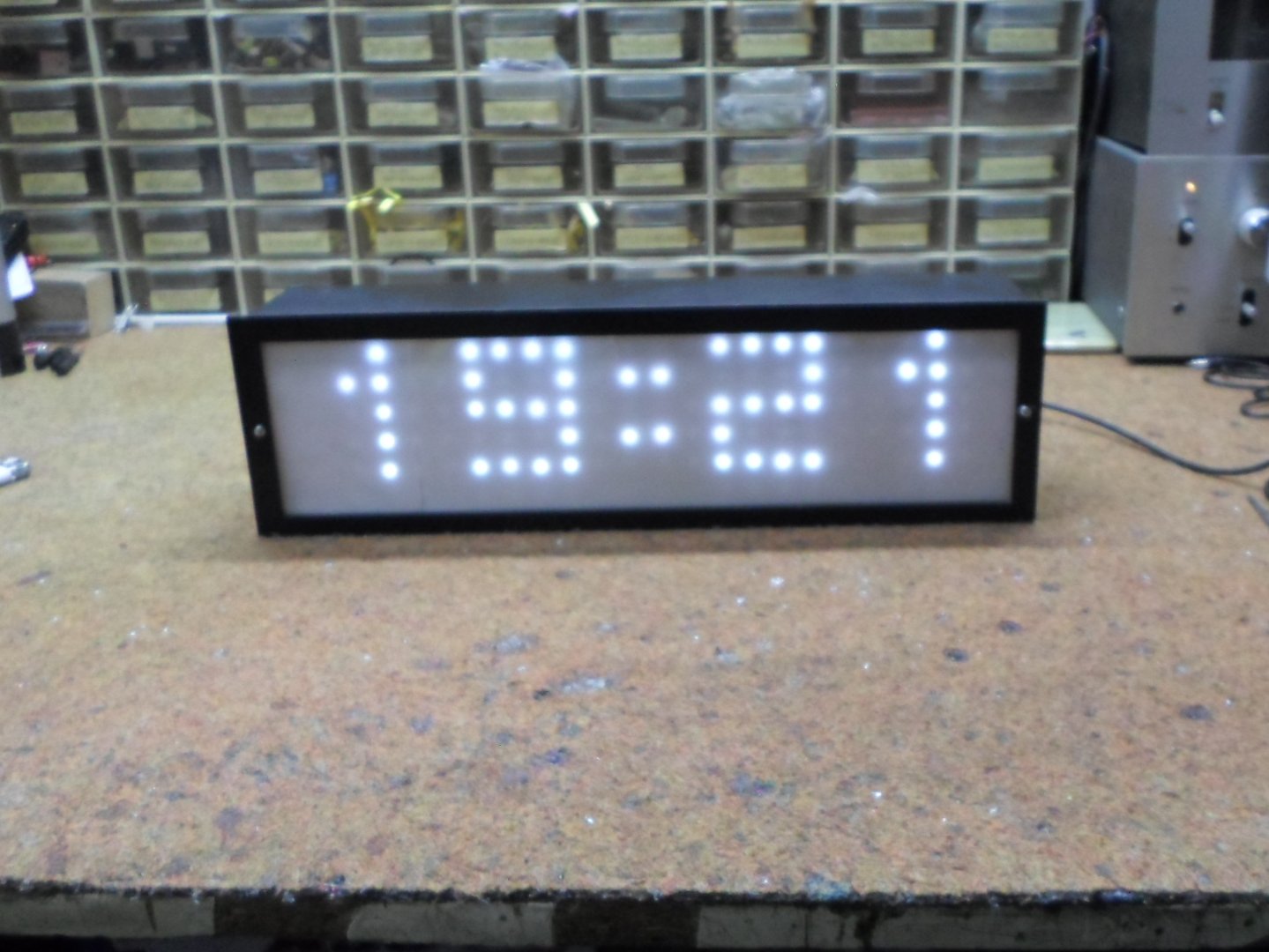 Big Led Matrix Clock Hackster Io - Full HD Dark Backgrounds for Desktop
