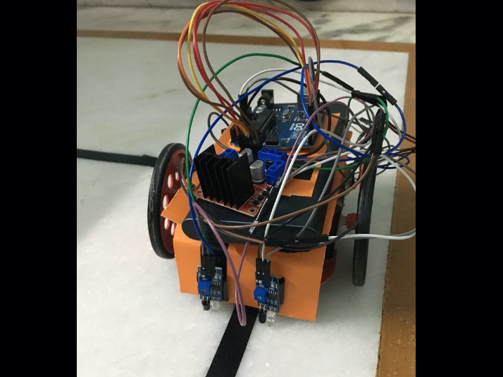 Line Follower And Android Application Control Robot Hackster Io - Premium Sunset Art Gallery - Desktop