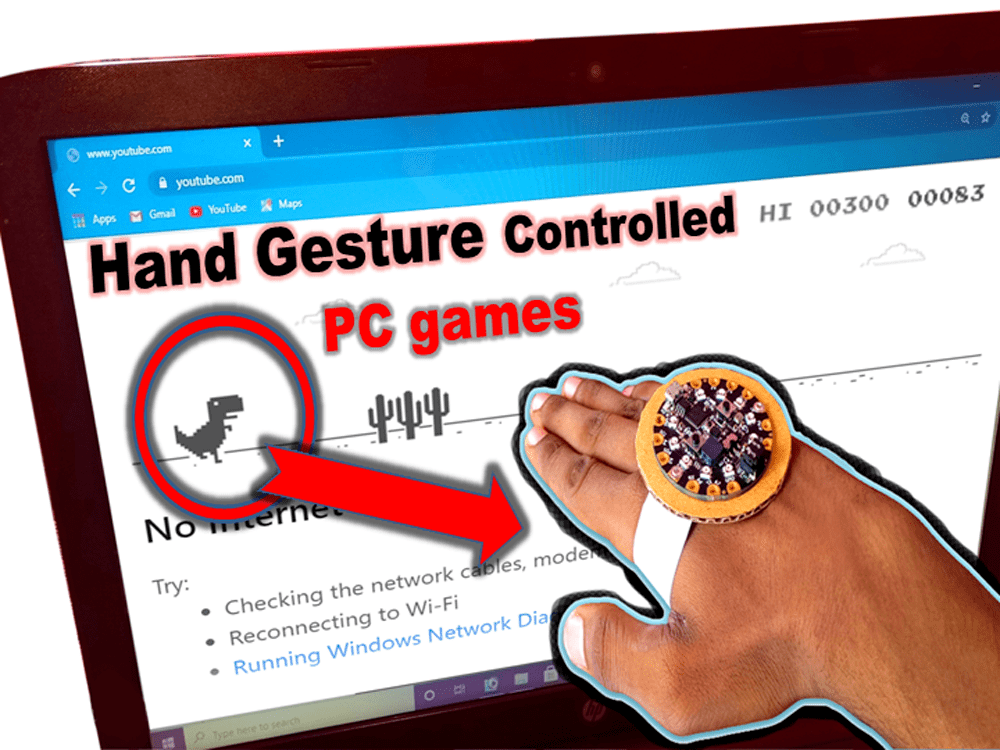 Chrome Dinosaur Game Controlled In Real Life Hackster Io - Abstract Backgrounds - Gorgeous Full HD Collection