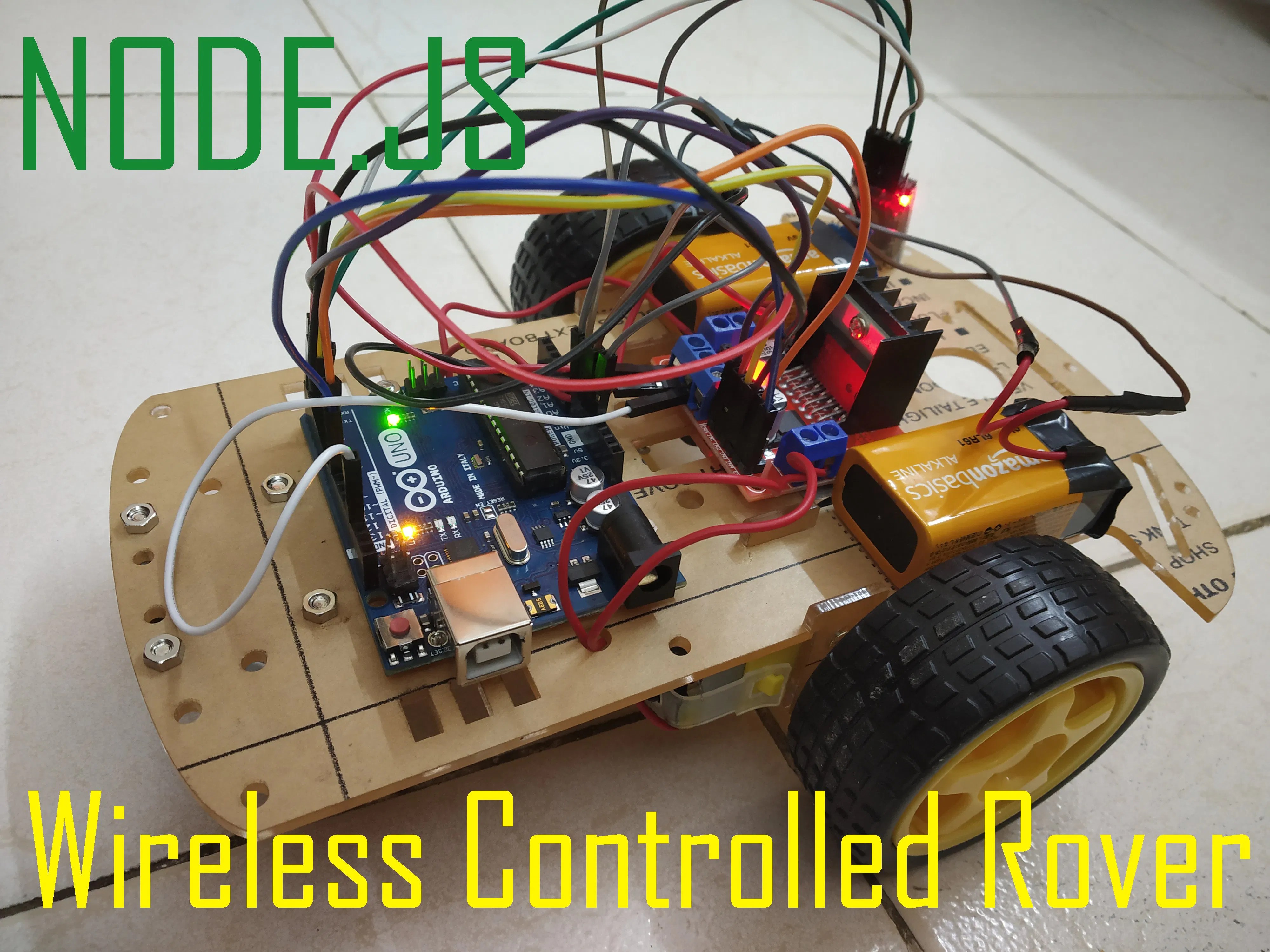 Node Js Web Page Controlled Robotic Car Wireless Hackster Io