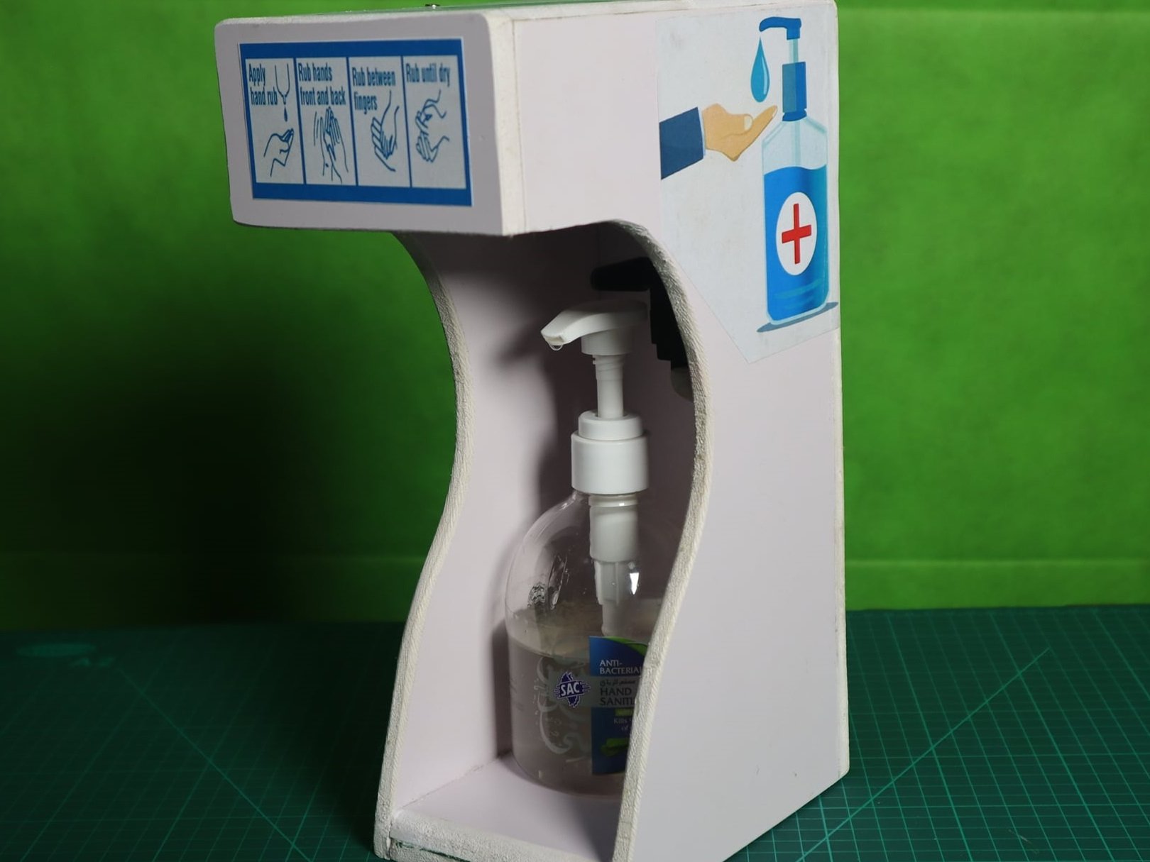Smart Hand Sanitizer Machine Hackster Io - Minimal Art Collection - Mobile Quality