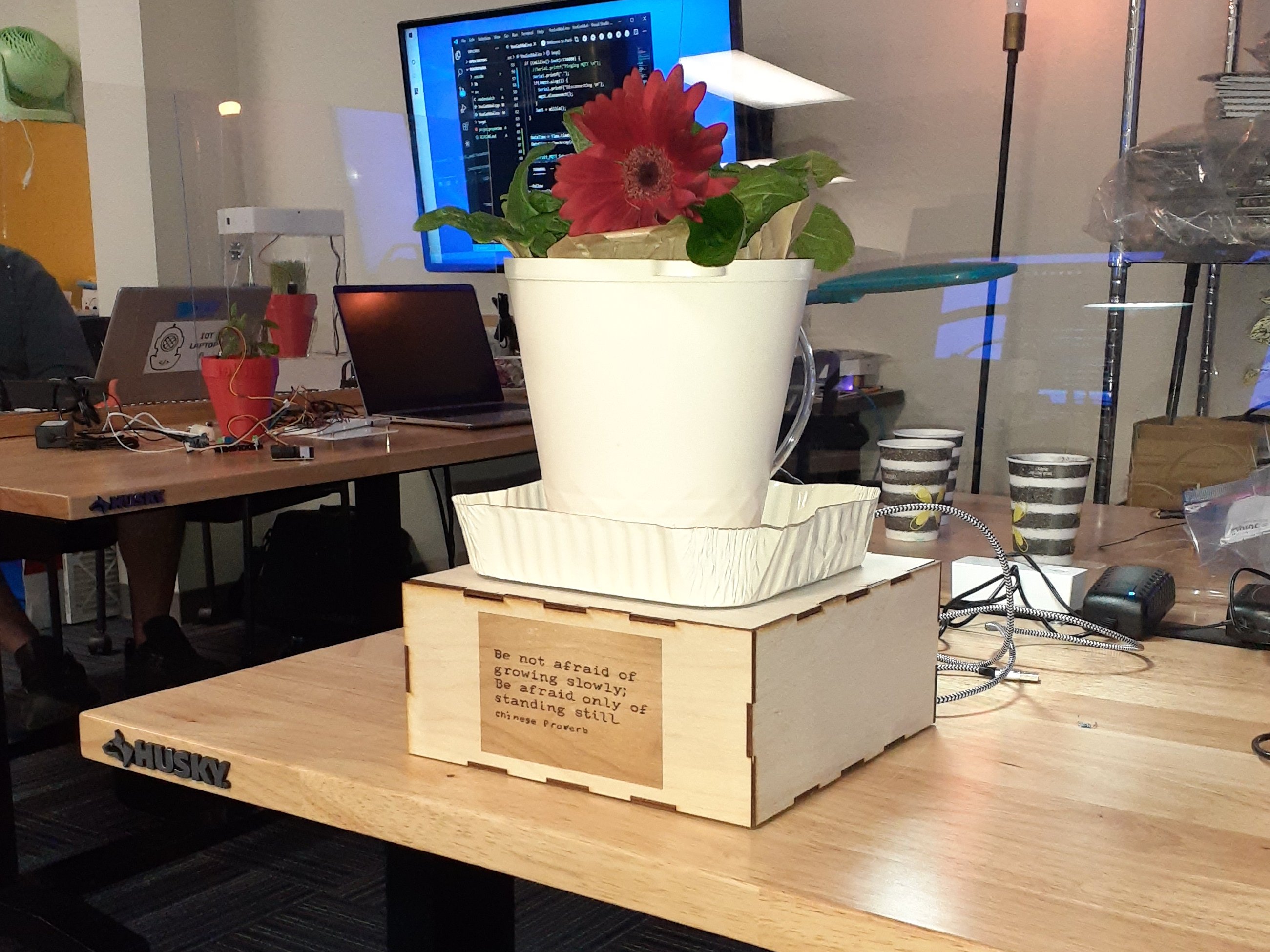 Self Watering Smart Pot Hackster Io - Download Amazing Ocean Wallpaper | Full HD