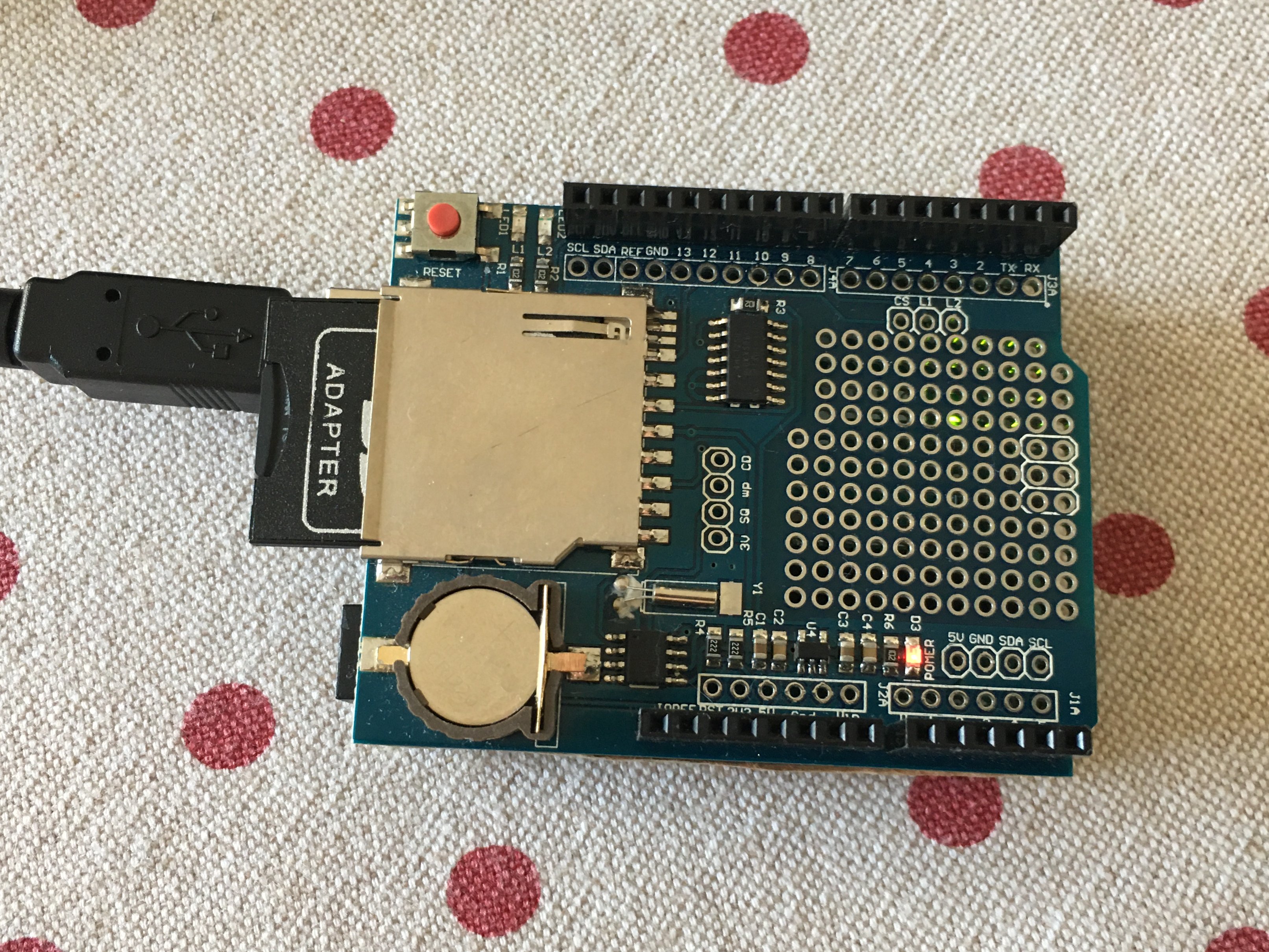 Data Logging Shield With Sd Card And Real Time Clock Module For Arduin - Minimal Texture Collection - HD Quality