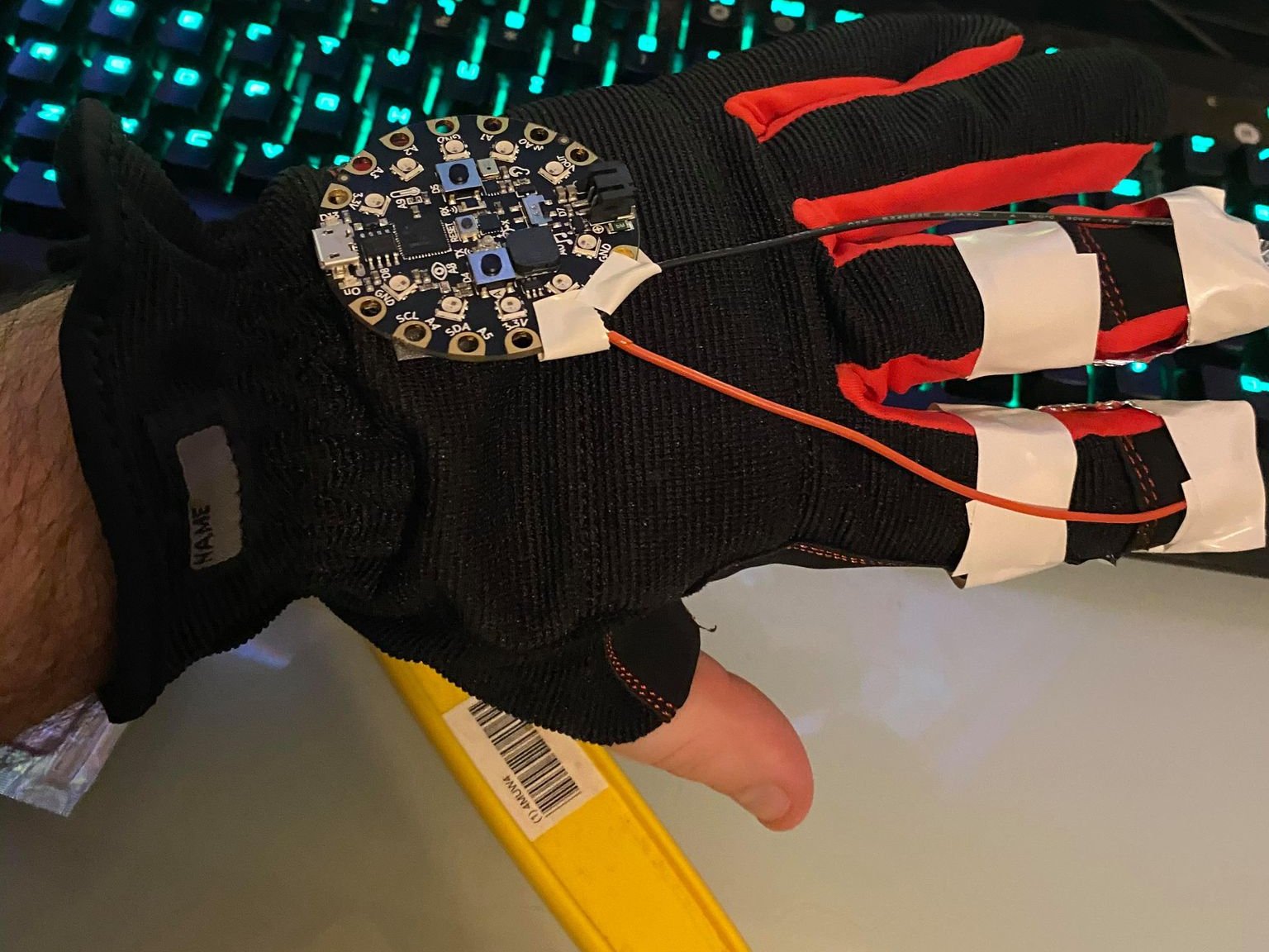 Gaming Glove Hackster Io - Premium Gradient Pattern - Retina