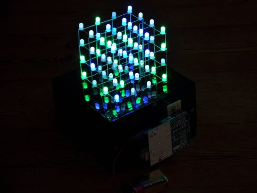 How To Make A 4x4x4 Led Cube With Leftover Leds Hackster Io - Ultra HD Colorful Wallpapers for Desktop