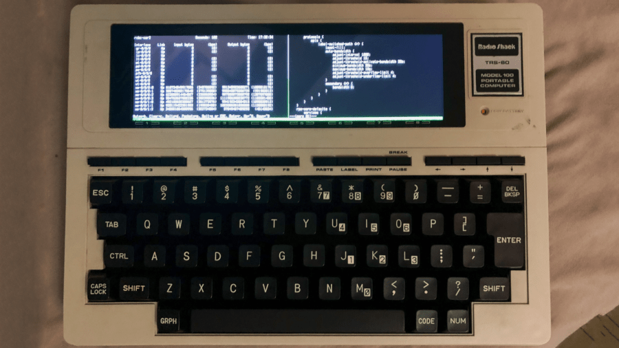 110 lbs automatic stainless steel ice maker. Belsamber S Radio Shack Trs 80 Model 100 Update Is A Portable High Res Cyberdeck For Terminal Users Hackster Io