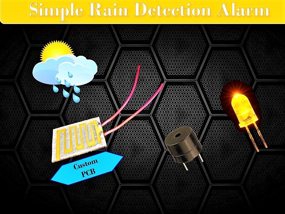 Simple Rain Detection Alarm Using Custom Rain Sensor 5 Steps Instructables - Nature Design Collection - Mobile Quality