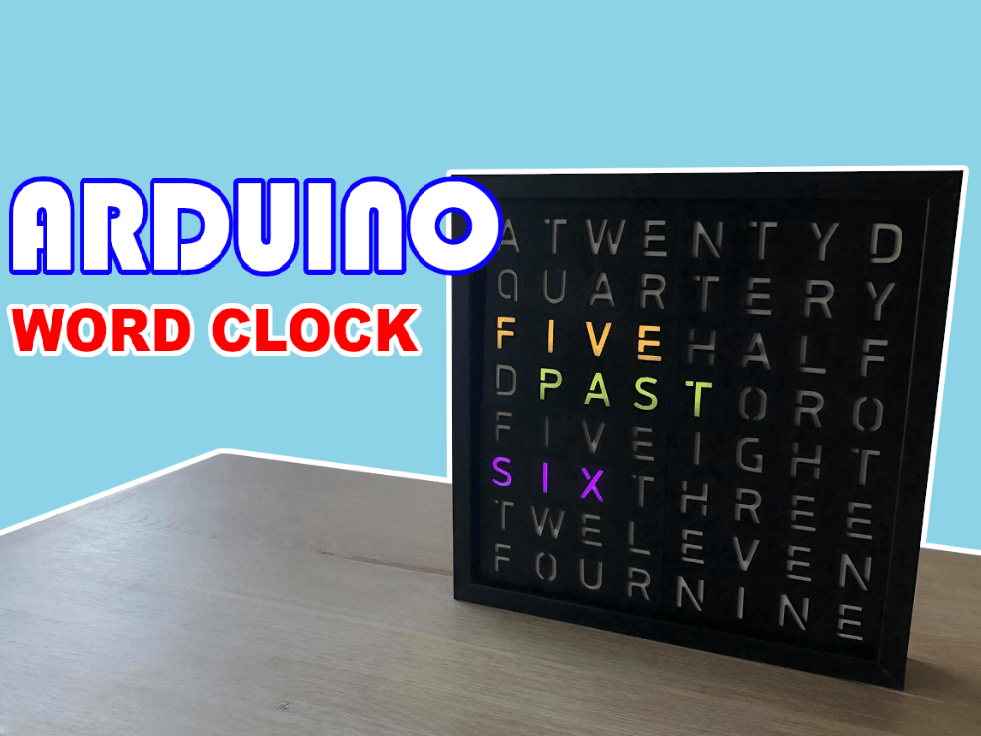 Word Clock With Just Two Components Hackster Io - Premium Gradient Image Gallery - Full HD