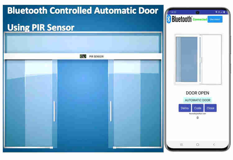 Bluetooth Controlled Automatic Door Using Pir Sensor Hackster Io - Full HD Gradient Photos for Desktop