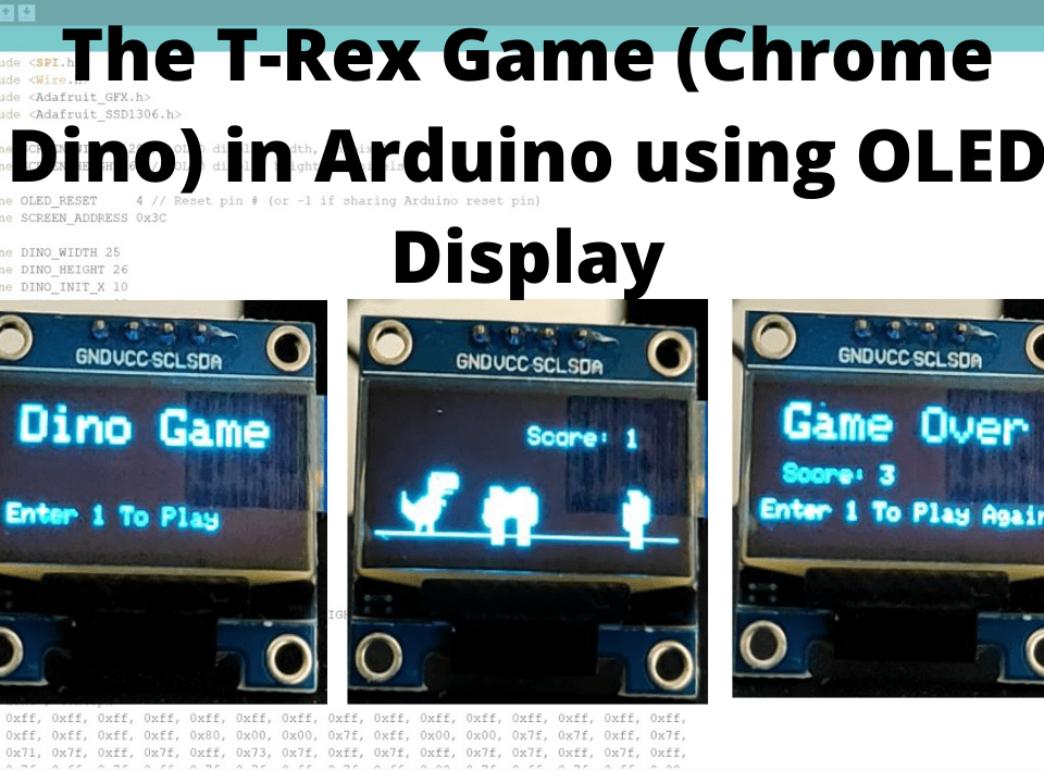 T Rex Chrome Dino Game Using Magicbit Esp32 Hackster Io - City Art Collection - 8K Quality