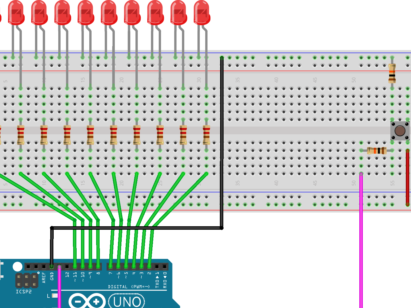 Operating Led By Push Button Hackster Io - Ultra HD Desktop Light Illustrations | Free Download