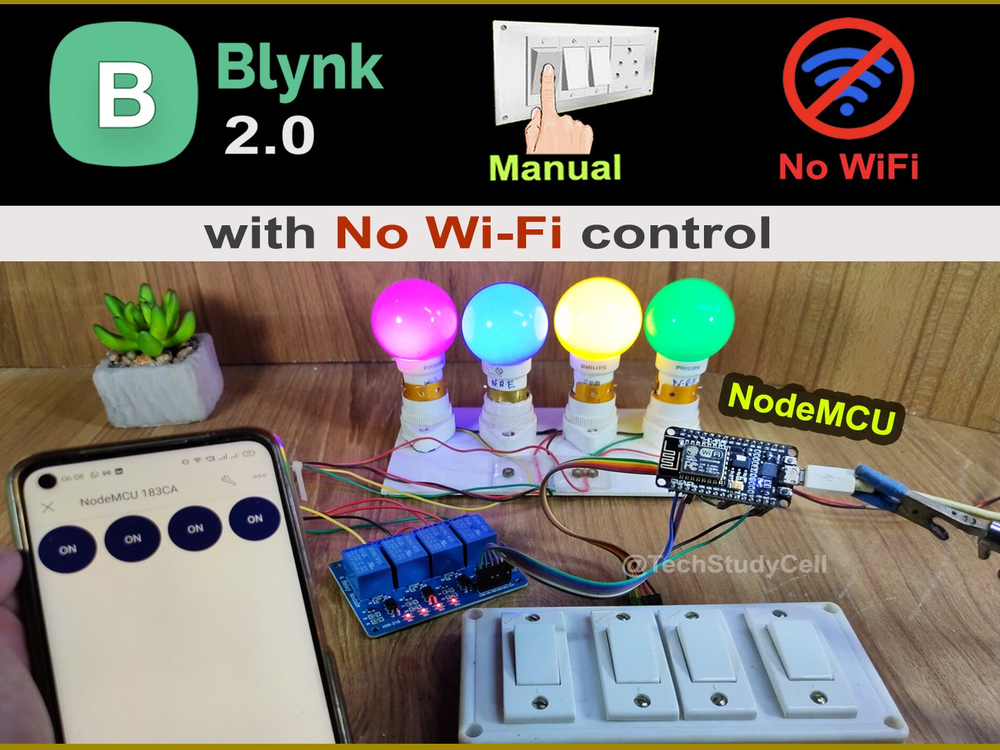 Esp8266 Home Automation Project With Nodemcu New Blynk App Hackster Io - Best Geometric Designs in 8K