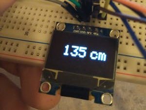 Distance Sensor And Oled Hackster Io Arduino Projects Arduino Sensor - Ultra HD Abstract Textures for Desktop