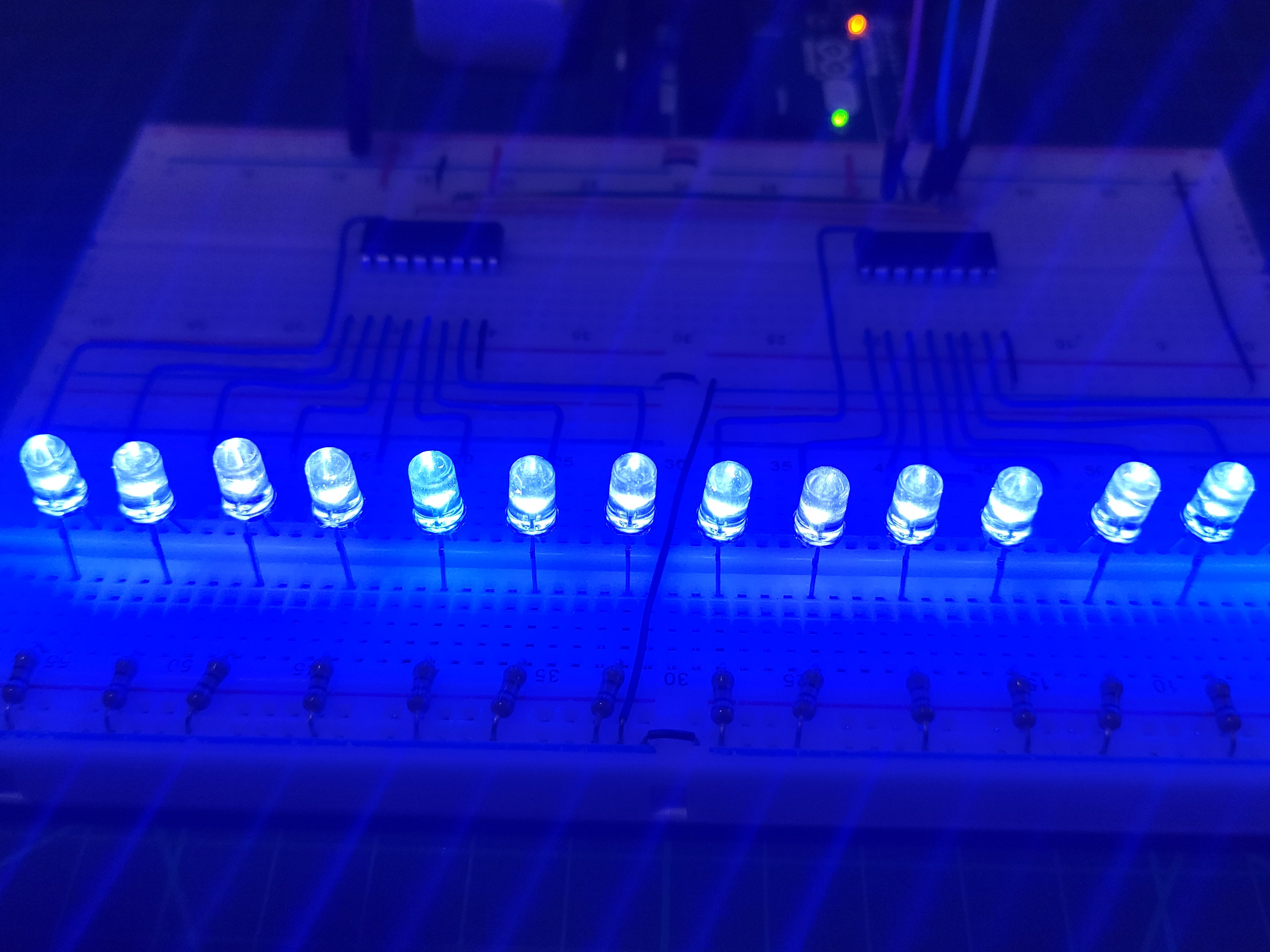 How To Control 16 Leds With 74hc595 Shift Register Hackster Io - Premium Space Image Gallery - High Resolution