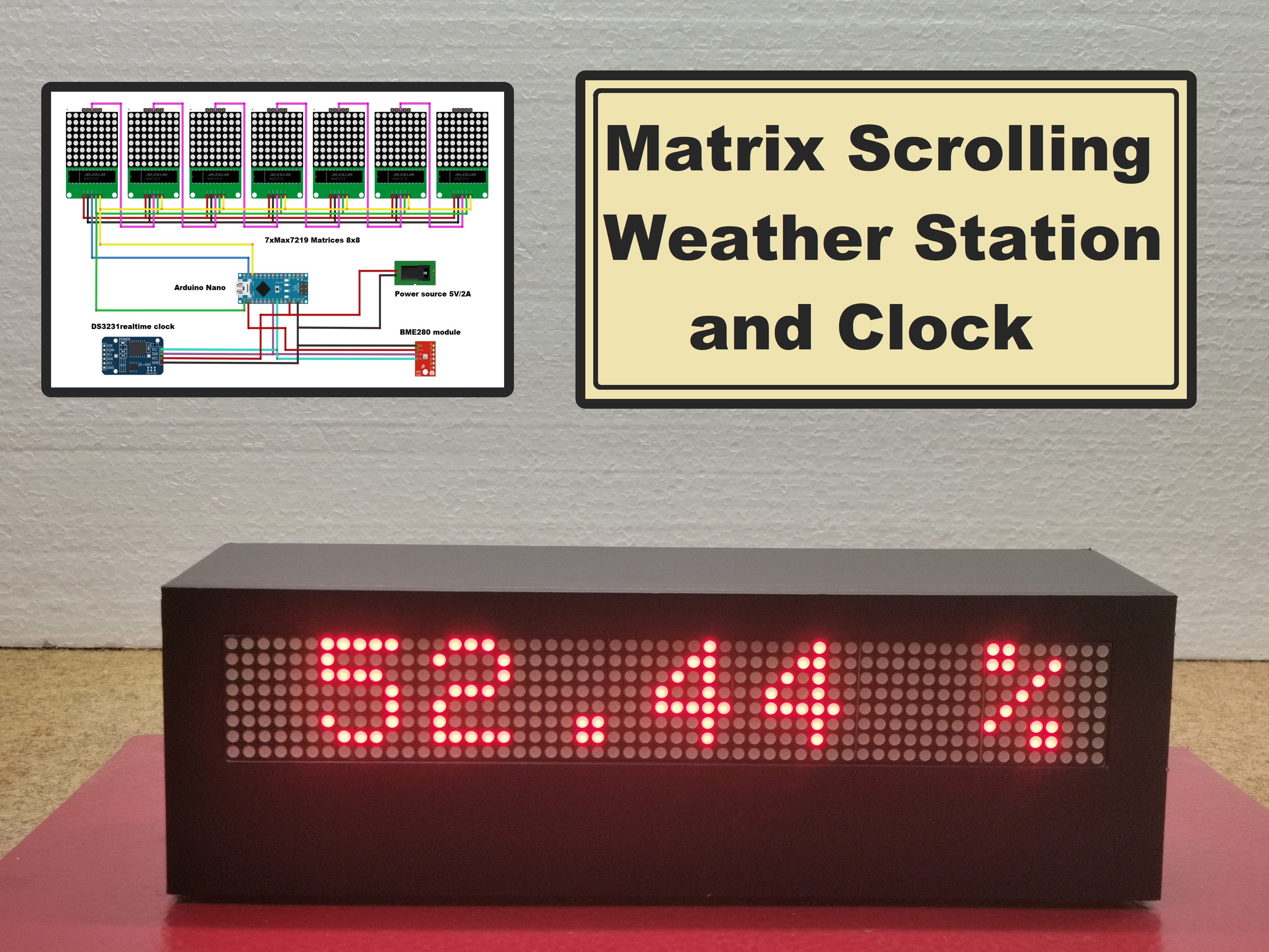 Scrolling Weather Forecast On Adafruit Rgb Matrix Portal Hackster Io - Abstract Wallpaper Collection - Retina Quality