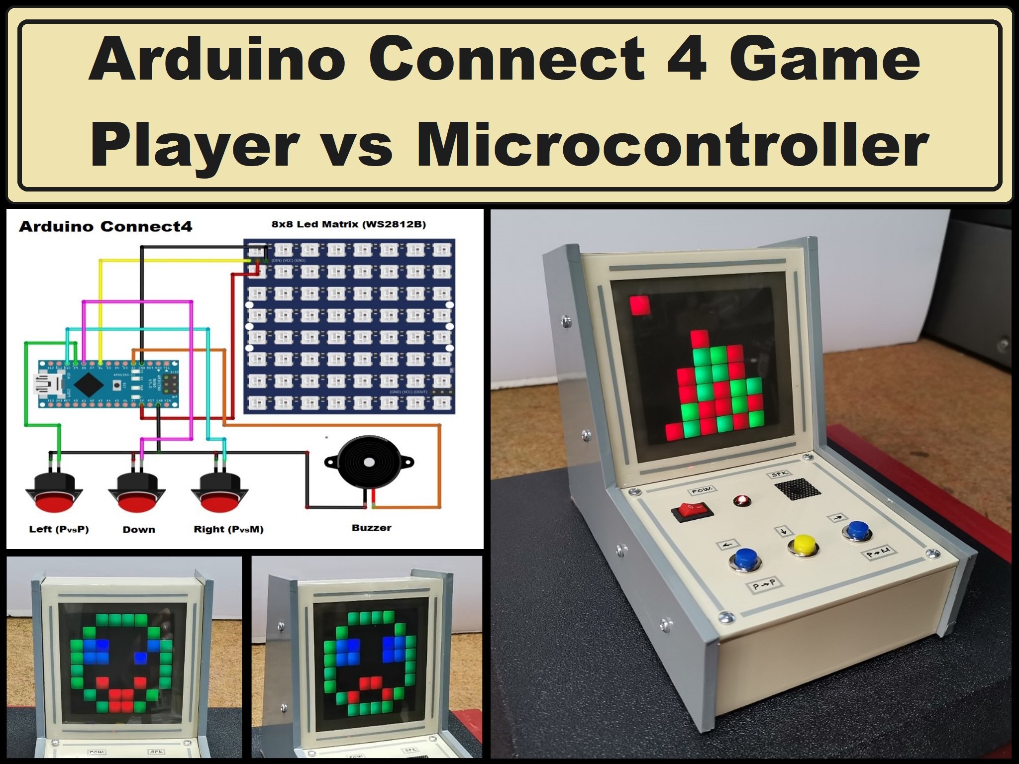 Arduino Connect4 Game Human Vs Microcontroller Hackster Io - Download Creative Landscape Illustration | Retina