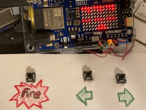 Space Invaders On The Uno R4 Wifi Led Matrix Hackster Io