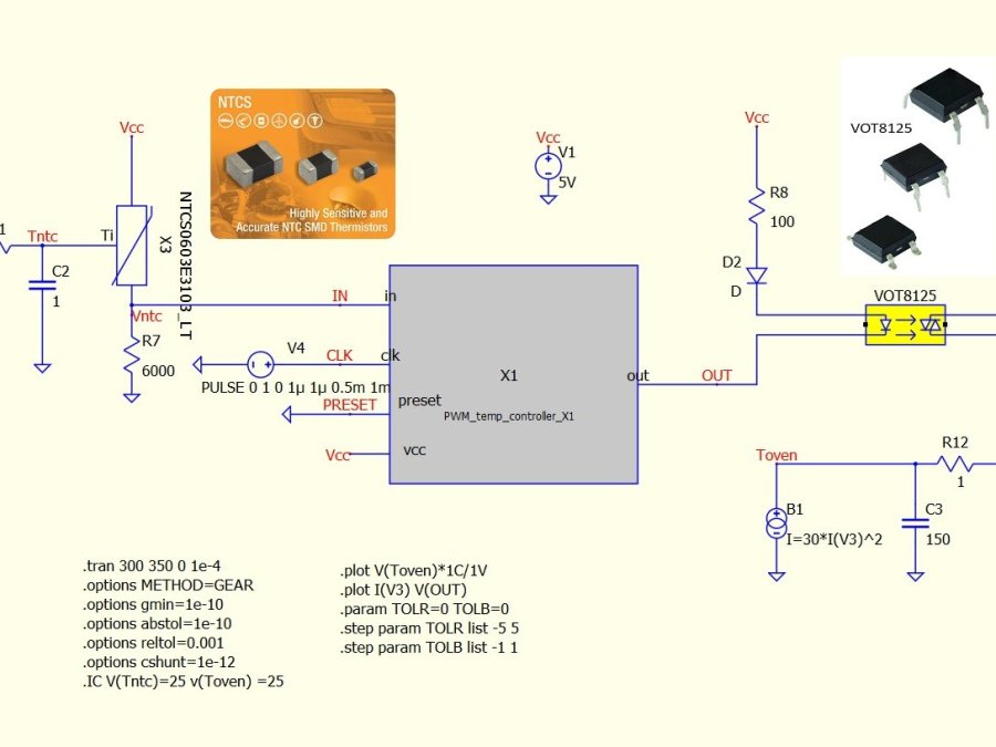 Pwm Peltiertemperature Control Simulation With Qspice Hackster Io - Desktop Landscape Backgrounds for Desktop