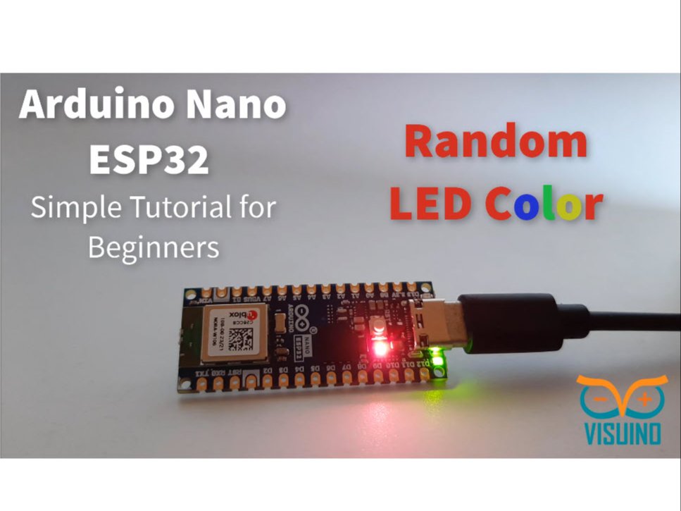 Random Color Led Arduino Nano Esp32 Using Visuino Hackster Io - Download Creative Abstract Texture | 8K