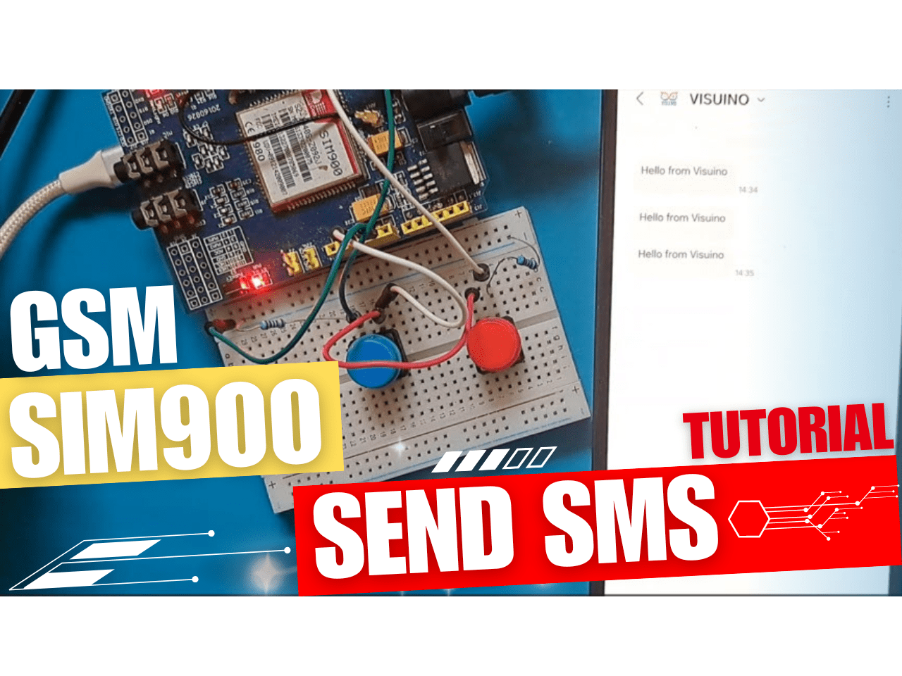 Send And Receive Text Messages Sms With Gsm Sim900 Shield Hackster Io Text Messages - HD Vintage Wallpapers for Desktop