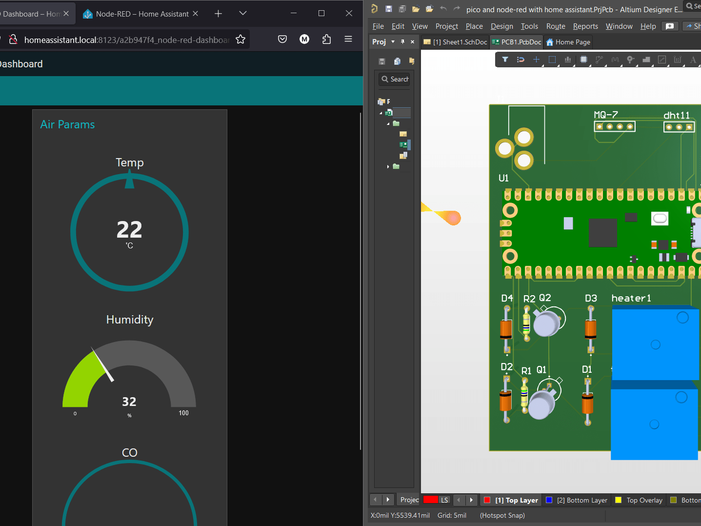 W5100s Evb Pico Freertos Sensor Monitoring With The Node Red Hackster Io - Download Creative Space Picture | Retina