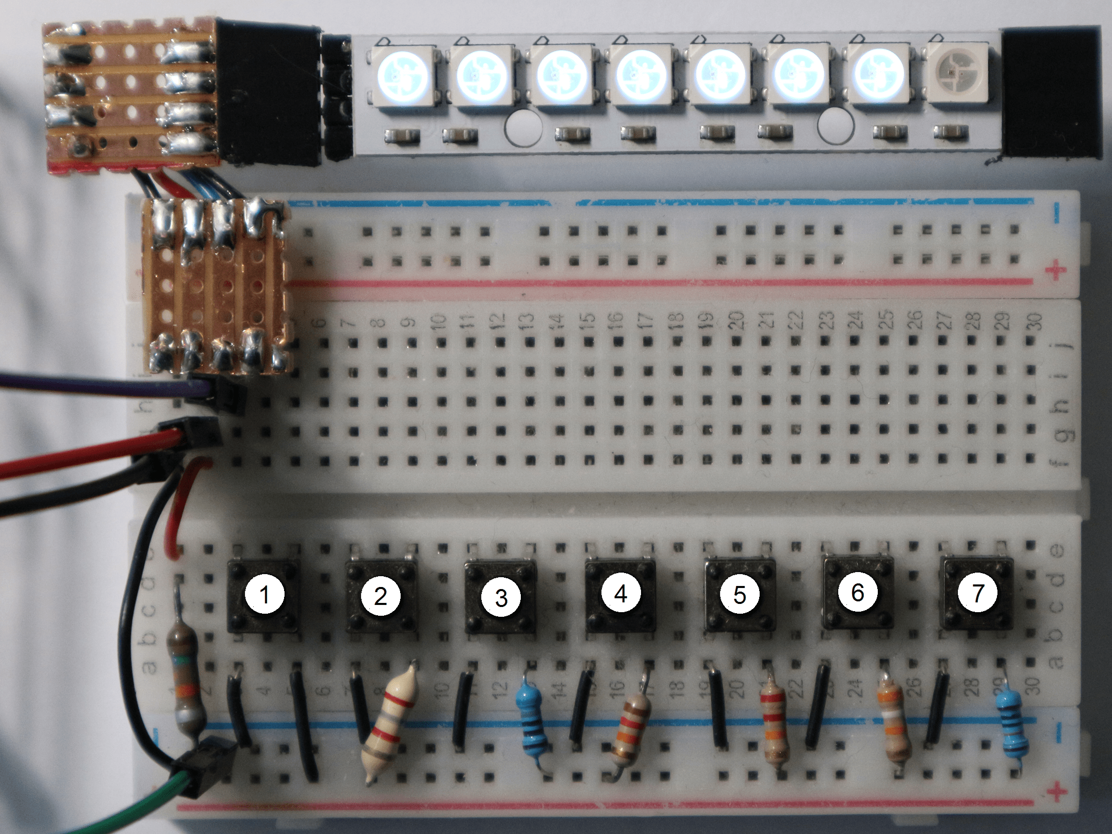 Multiple Buttons With Single Wire Input Help Needed Leds And - Gradient Textures - Artistic 4K Collection