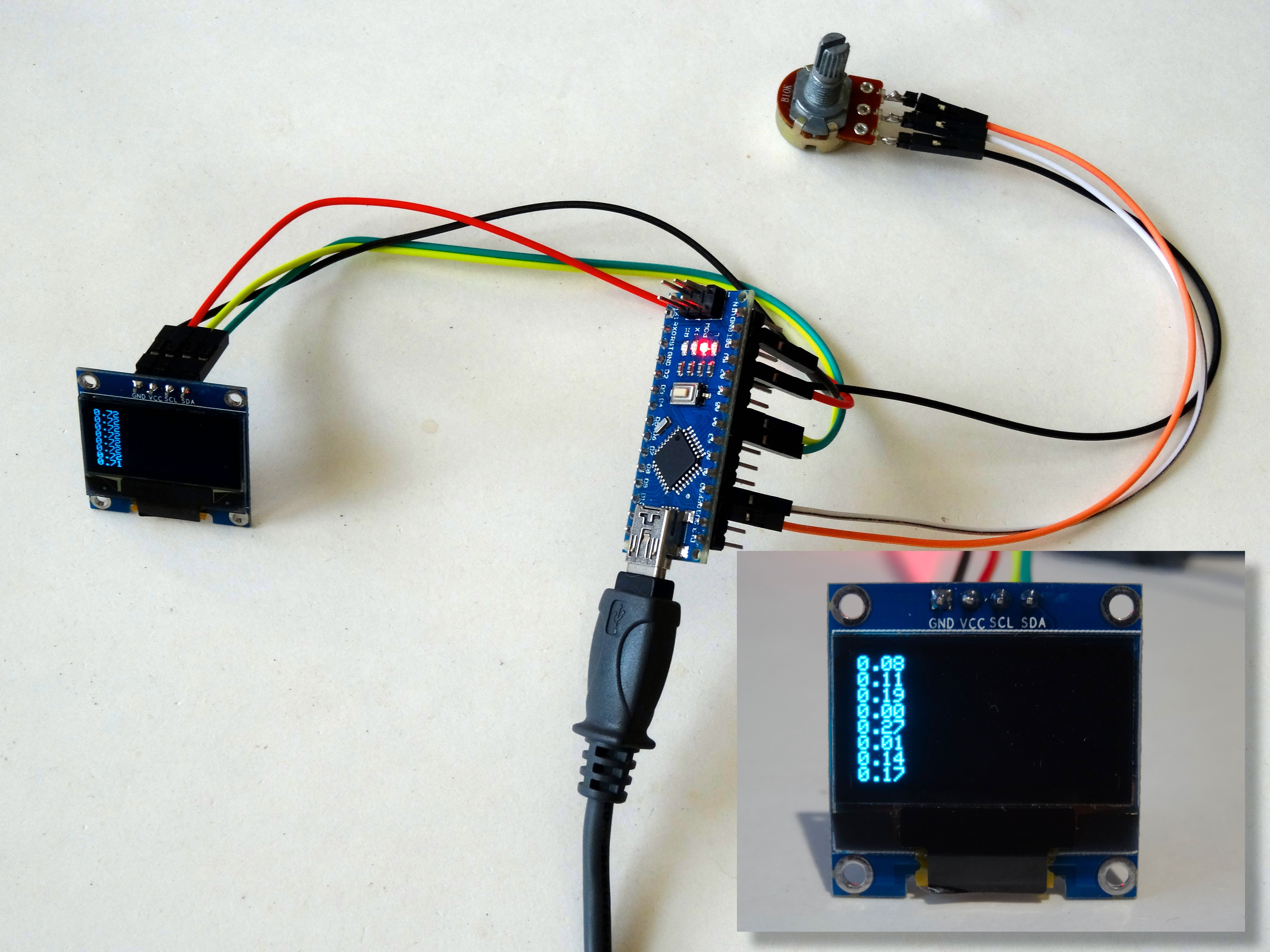 Simple Ssd1306 I2c Oled Analog Display With Visuino - City Background Collection - Retina Quality