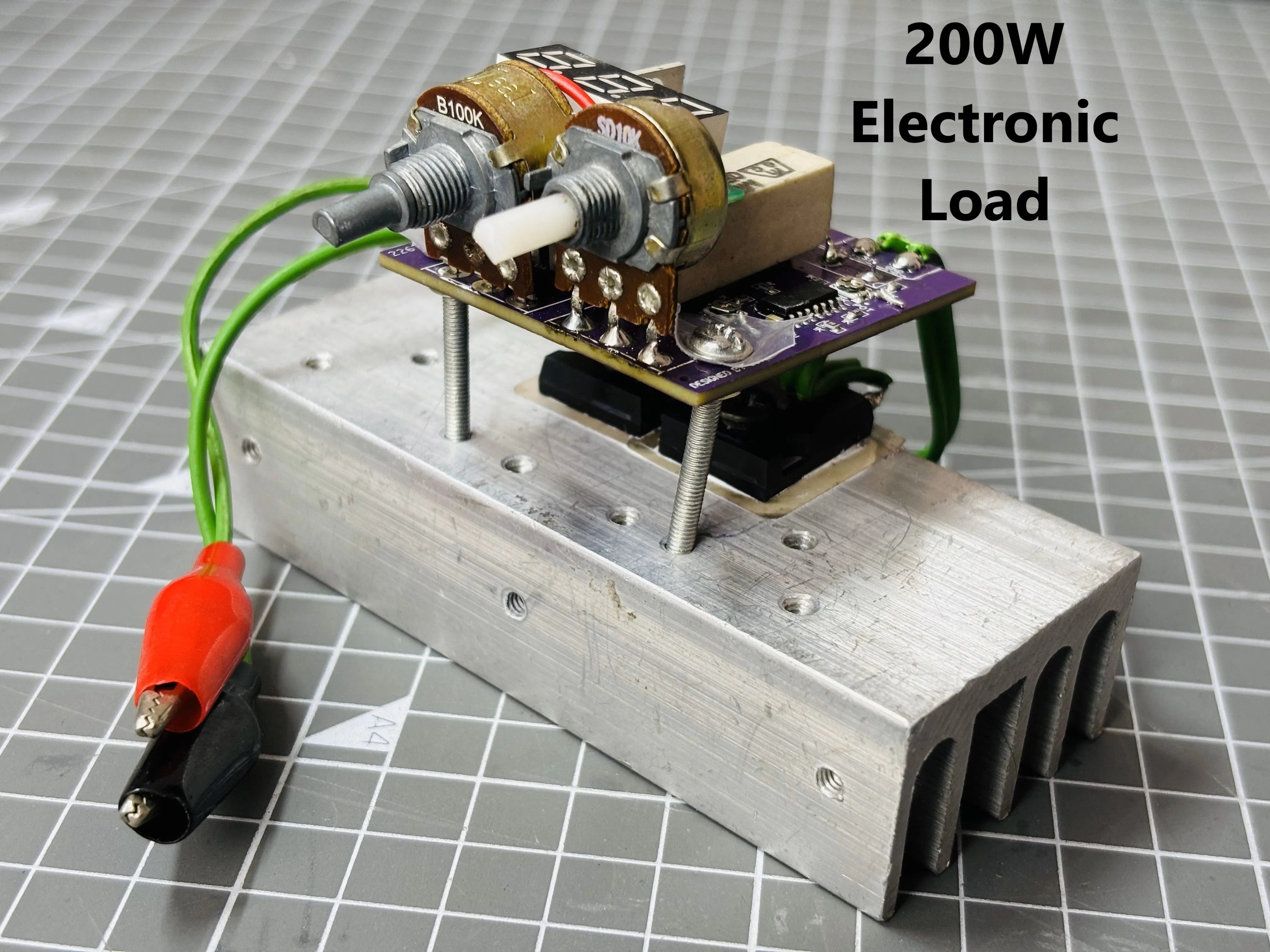 Diy A 200w Precise Electronic Load Hackster Io