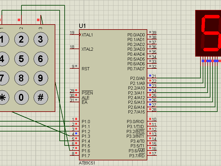 Interfacing 8051 Microcontroller With 7 Segment Display Hackster Io The program is stimulated in proteus compiled in Keil for 8051 - AT89C51 in assembly language.