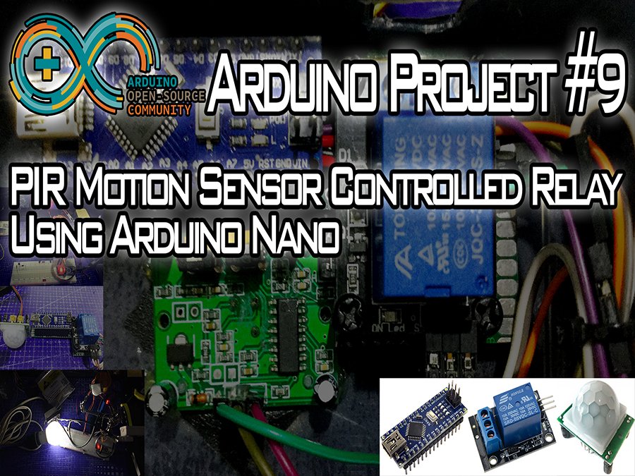 Pir Motion Controlled Relay Using Arduino Nano Hackster Io - Premium Sunset Illustration Gallery - Desktop