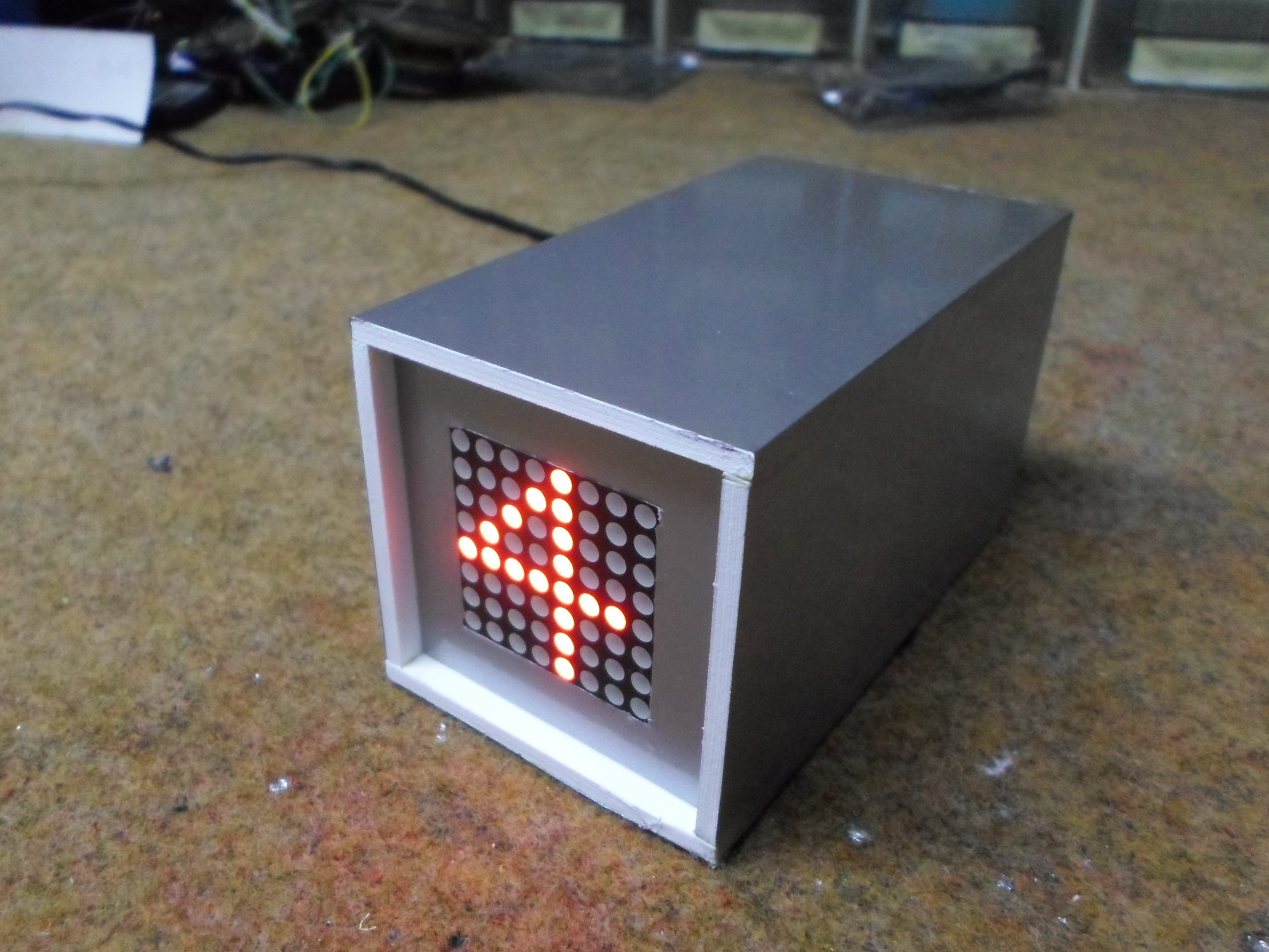 Single Led Matrix Arduino Flip Clock Hackster Io - Download Perfect Minimal Background | 4K