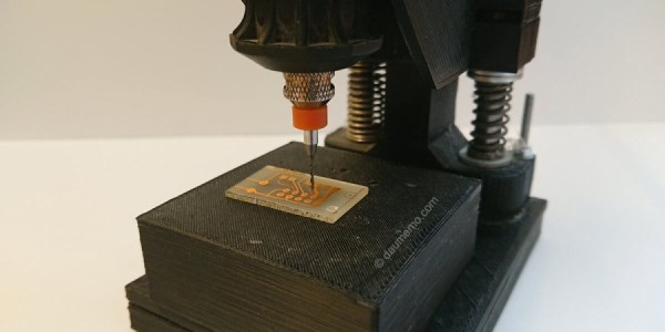 Diy 3d-printed drill press can use a dremel or similar rotary tool for