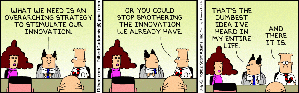 Innovation Dilbert comic