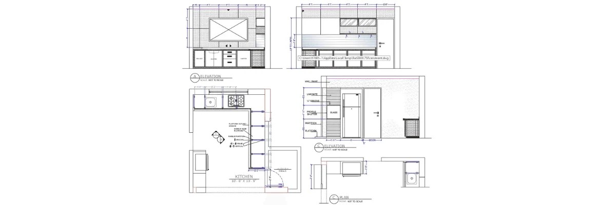 Spatial planning process for an efficient kitchen work triangle