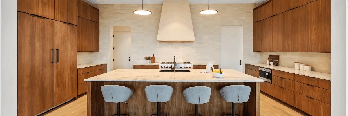 : Completed luxury kitchen residence featuring HAEEV modular cabinetry and pantry units