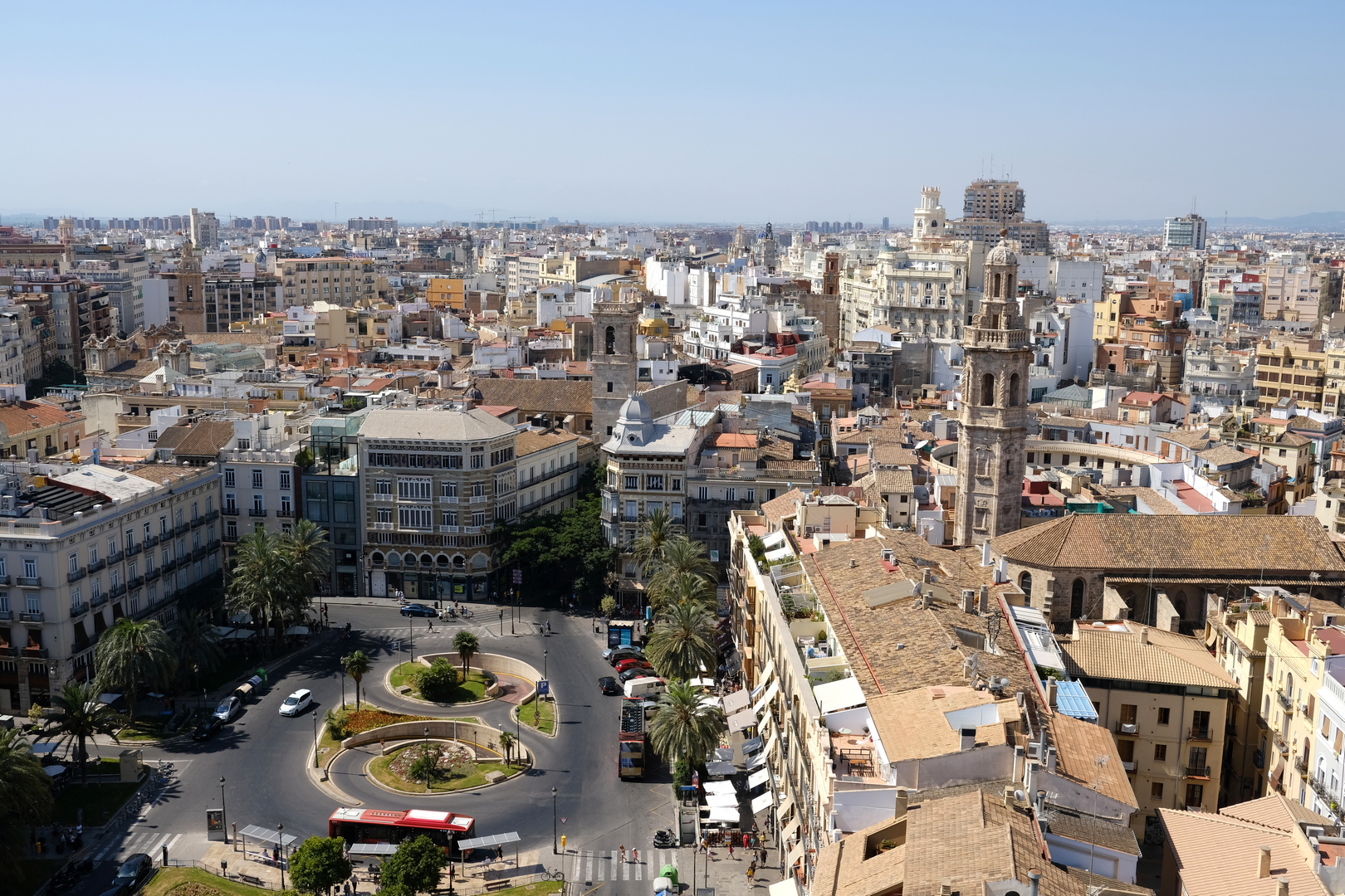 View from the top of Valencia Cathedral