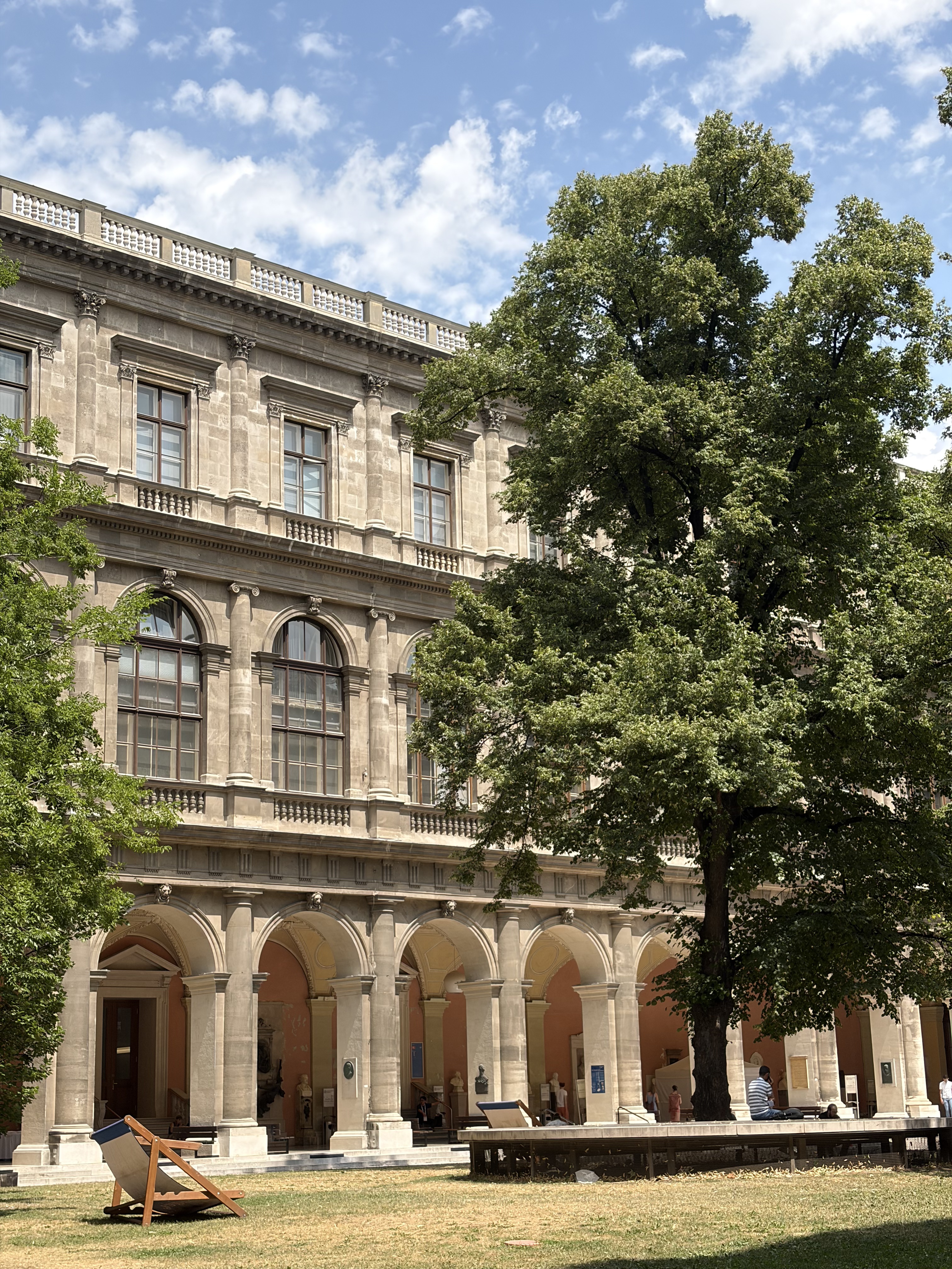 A courtyard in The University of Vienna
