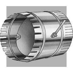 Sheet Metal Start Collar 04 Inch with Damper-image