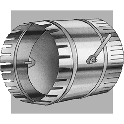 Sheet Metal Start Collar 04 Inch with Damper-image