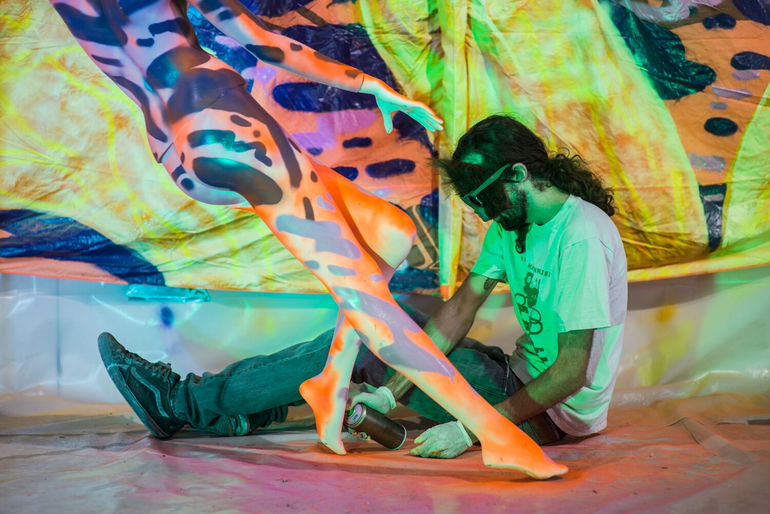 Miami multidisciplinary artist Haiiileen – immersive light installation, rainbow glass sculpture, and custom art fabrication.