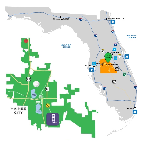 Haines City Florida Economic Development Council Map 