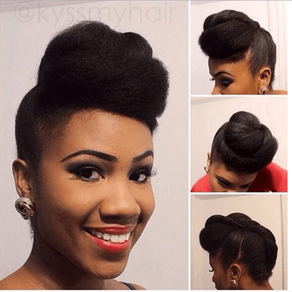 30 elegant black hair updos for weddings