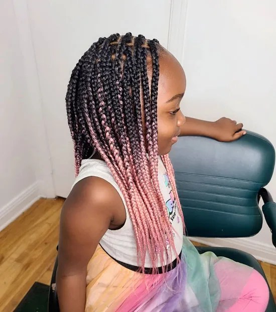 Box braids for 7,10,11-year-olds: super fun ways to style your kids