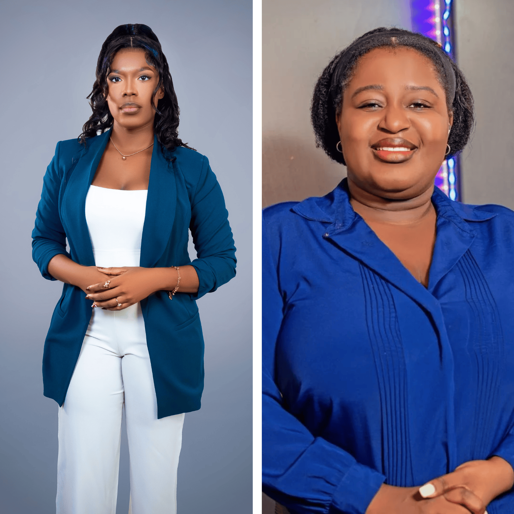 From left to right: Daniella Saint-Louis, winner of the 2026 OIF Best Young Journalist in Haiti for the print category, and Murdith Joseph, the radio journalism runner-up. Photo courtesy of the award recipients