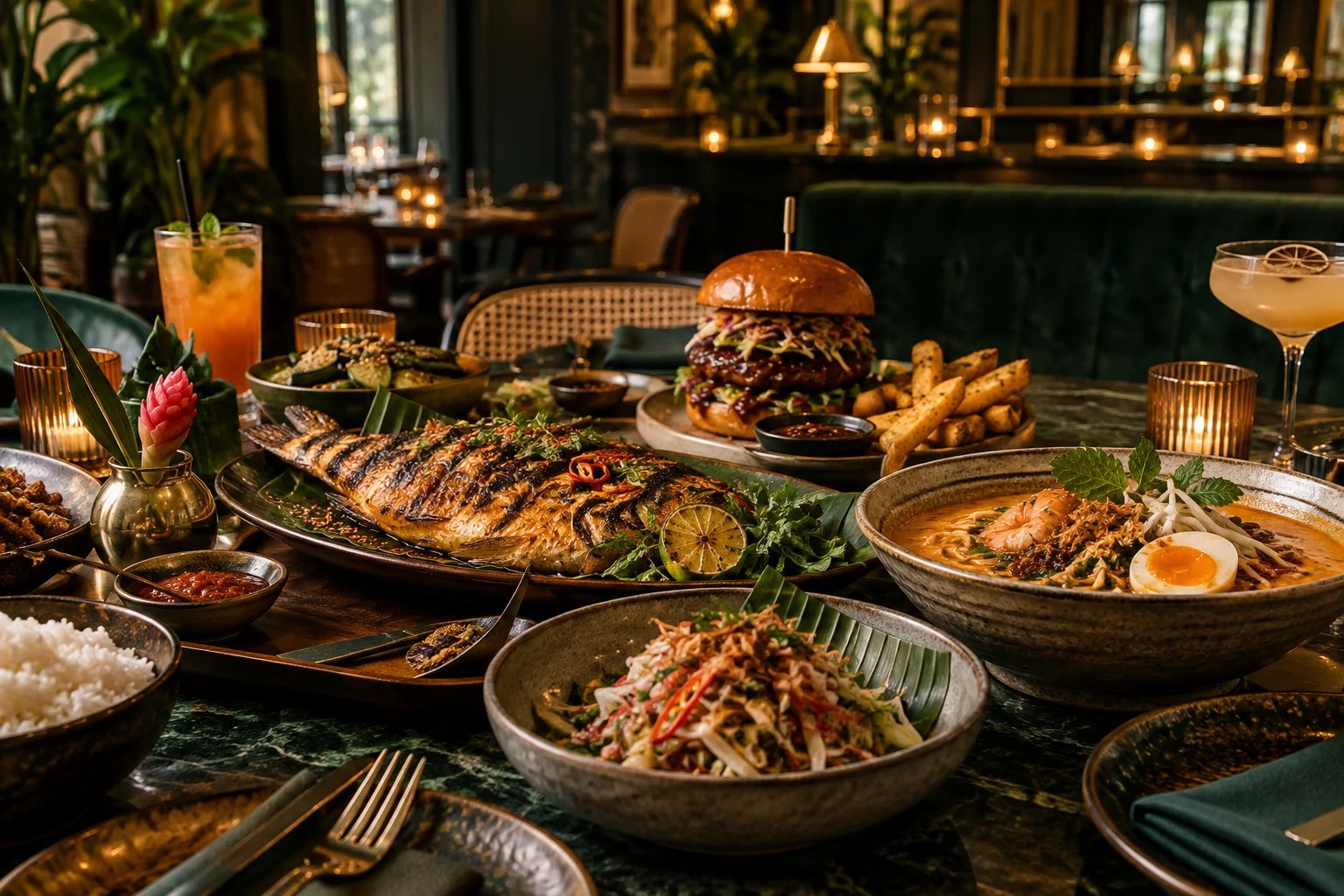 Editorial Malaysian sharing dishes for the Duda Diner Paddington news story