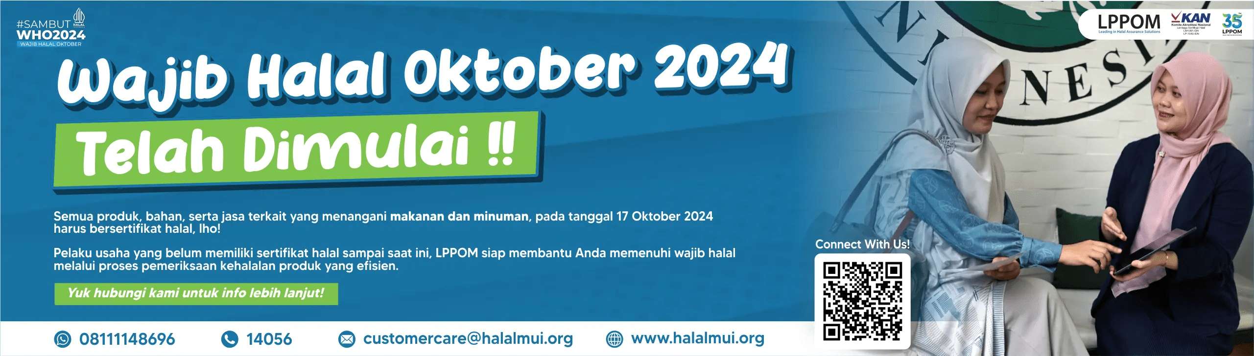 LPH LPPOM Wajib Halal Oktober 2024, sertifikasi halal, lph lppom