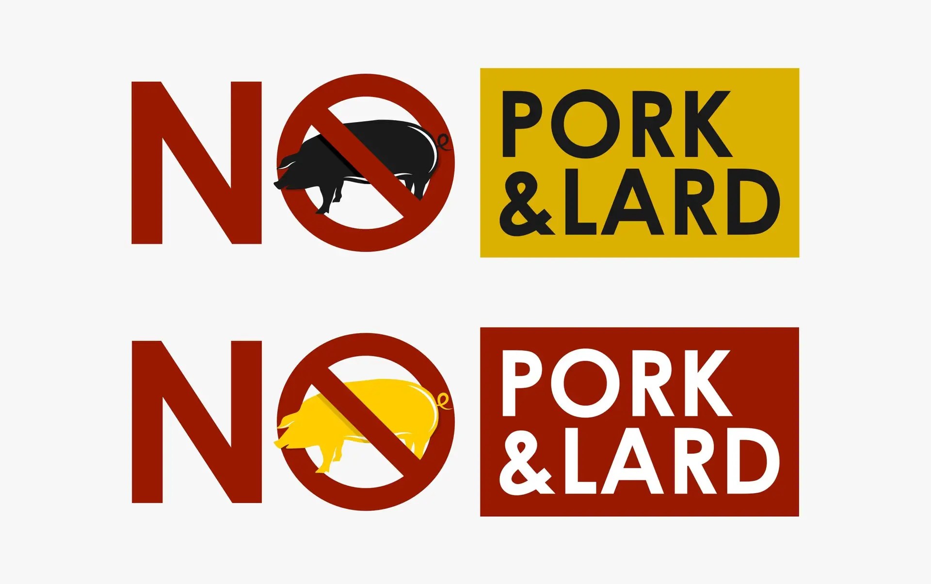 No Pork, no lard