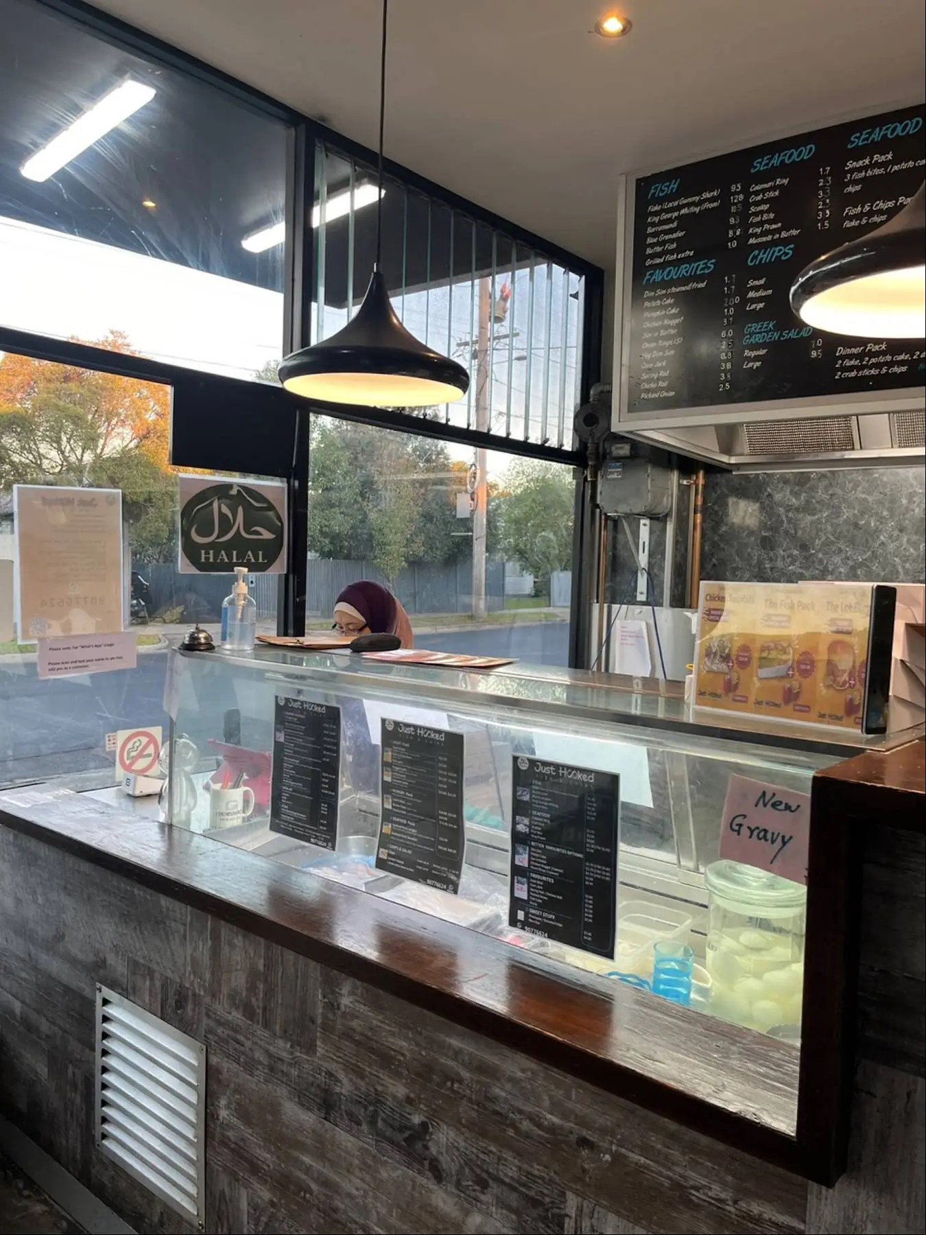 Just hooked Halal fish and chips